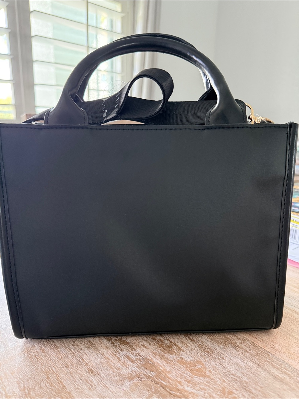 Minnie Black Novelty Tote Bag with Red Accent - Picture 2 of 2